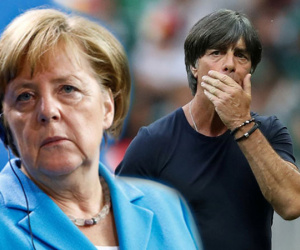 Thủ tướng Merkel bị 'vạ lây' khi Đức thua Mexico tại World Cup