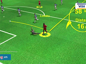 Video: Lukaku lập cú đúp vào lưới Panama qua góc nhìn 3D