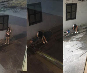 Cô gái mua bia cho người yêu xem World Cup và cái gục đầu kéo dài từ đêm tới sáng hôm sau khiến bao người thở dài