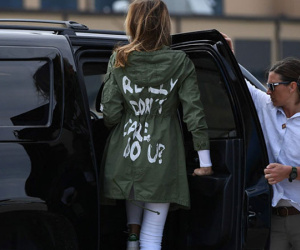 Melania Trump mặc áo 'không quan tâm' khi thăm trẻ nhập cư