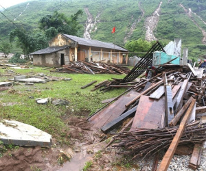 Khung cảnh tan hoang ở vùng rốn lũ Hà Giang