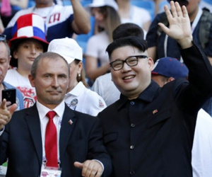 Bản sao Kim Jong-un, Putin bất ngờ xuất hiện ở World Cup