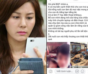Gia đình đang hạnh phúc, vợ bỗng phát hiện chồng chụp ảnh hai bố con đăng lên mạng: 'Cần tìm mẹ cho con'