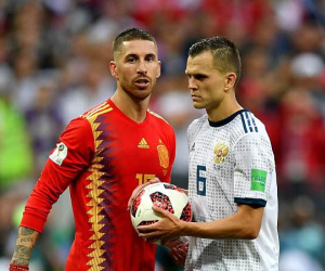 World Cup 2018: Chơi tiểu xảo với đồng đội cũ, ít phút sau Ramos lãnh kết cục đáng buồn