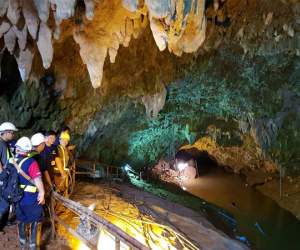 Bên trong hang Tham Luang, nơi đội bóng Thái Lan mắc kẹt 10 ngày