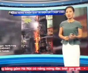 Khán giả bực mình vì VTV 'mang' vụ cháy cột điện ở Huế ra Hà Nội