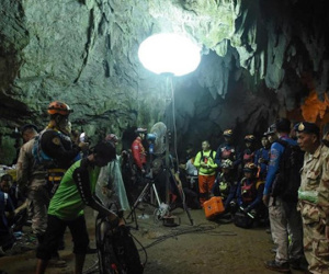 Lượng oxy trong hang Tham Luang đang giảm 15%