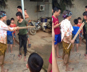 Vào nhà nghỉ quỵt tiền, đôi nam nữ bị ông chủ rượt đuổi còn khua dao chống trả