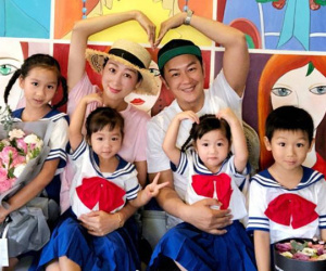 7 năm 4 đứa, bà xã Trần Hạo Dân đã 'dành cả tuổi thanh xuân để sinh con' cho chồng