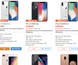 Smartphone cao cấp giảm giá hàng triệu đồng