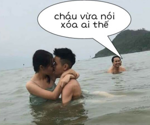 Đăng đàn nhờ 'thánh chỉnh ảnh' xóa giúp ông chú trong bức ảnh hôn nhau lãng mạn, cặp đôi nhận lại series ảnh 'cười té ghế'