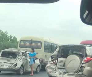 Tai nạn liên hoàn trên cao tốc Ninh Bình-Cầu Giẽ