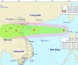 Công điện hỏa tốc, khẩn cấp ứng phó với bão số 3 Sơn Tinh đang phi mã vào đất liền