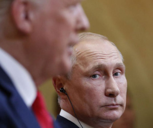 Video: Trump, Putin lần đầu chính thức gặp nhau tại Phần Lan