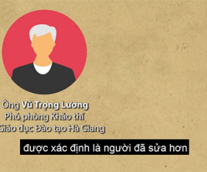 Video: Phó phòng Sở Giáo dục Hà Giang đã sửa điểm như thế nào?