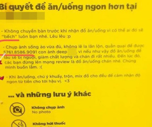 Bảng nội quy đang nổi nhất MXH lúc này: 'Đi ăn cỗ về mất chỗ', ở trên khuyên chụp ảnh vừa đủ ở dưới lại cấm chụp ảnh...