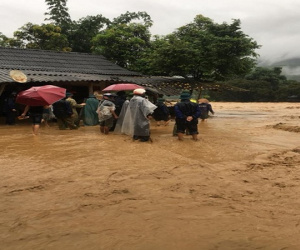 Yên Bái: Mưa lớn tại Trấn Yên, một người bị vùi lấp, nhiều nơi cô lập