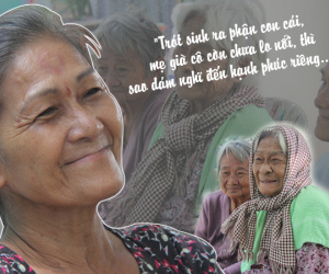 Người phụ nữ 62 tuổi cả đời không lấy chồng vì mải nuôi mẹ và dì, nhà là hai cây dù cũ nát nép dưới chân cầu Sài Gòn
