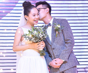 Hoàng Quyên hát hit Mỹ Tâm tặng chồng trong lễ cưới