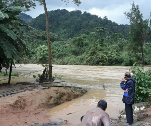 Lâm Đồng: Nam thanh niên bị lũ cuốn khi đu cáp qua sông