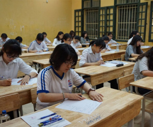 Một số biên bản lập khi chấm thi THPT tại Hòa Bình rất sơ sài