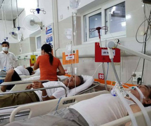 Nhiều bệnh nhân hôn mê sâu vì tăng huyết áp và bị say nắng