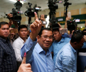 Đảng CPP của ông Hunsen tuyên bố thắng cử Quốc hội Campuchia