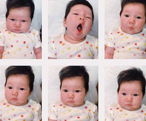 Đã lai Tây xinh đẹp, con gái siêu mẫu Hà Anh còn đáng yêu với biểu cảm như 'bà cụ non'
