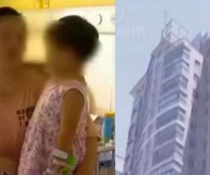 Ngã từ tầng 17 xuống đất, bé 2 tuổi đứng lên đi lại bình thường
