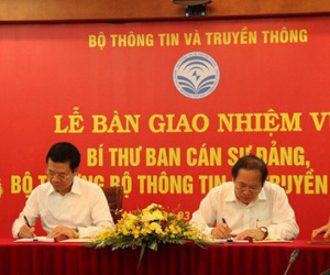Bàn giao nhiệm vụ Bí thư Ban cán sự Đảng, Bộ trưởng Bộ Thông tin và Truyền thông