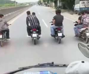 Triệu tập 8 thanh niên dàn hàng chặn xe tải trên quốc lộ