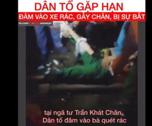 Hà Nội: Nam thanh niên nghi đua xe máy tông gãy cổ chân nữ công nhân quét rác rồi bỏ trốn