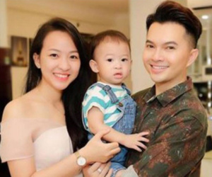 Sau hơn 1 năm 'úp mở', cuối cùng ca sĩ Nam Cường cũng chịu khoe ảnh cận mặt con trai