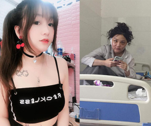 Lộ ảnh Kiều Anh Hera mặt sưng phù, da dẻ sần sùi khi vừa tỉnh dậy sau 6 tiếng PTTM