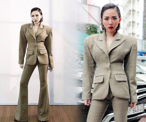 Từ thảm hoạ thời trang, áo vest vai ngang nay lại trở thành xu hướng thời trang mới