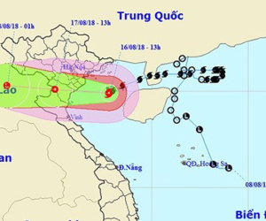 Bão số 4 đang quần thảo ở khu vực trú đậu tàu trên đảo Bạch Long Vĩ