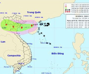Bão số 4 mạnh thêm, cách Móng Cái và Nam Định 180km