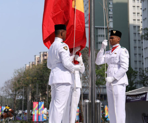 Video: Quốc kỳ Việt Nam tung bay tại ASIAD 18