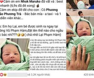 Vợ 'đẻ rơi' con gái trên đường Vũ Phạm Hàm, ông bố họ Lại được dân mạng nhiệt tình tư vấn toàn tên độc và lạ