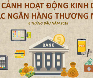 [Infographic] Toàn cảnh hoạt động kinh doanh các ngân hàng nửa đầu năm 2018