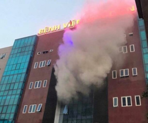 Cháy ở bệnh viện, hàng trăm bệnh nhân sơ tán