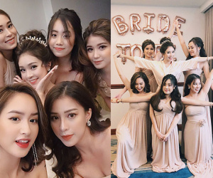 Loá mắt với biệt đội phù dâu toàn hot girl xinh đẹp có cả An Japan, Nguyễn Lê Vi