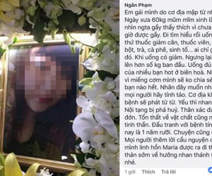 Cô gái 22 tuổi tử vong vì uống thuốc giảm cân nhiều năm