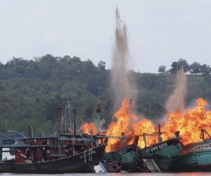 Indonesia đánh chìm 86 tàu cá Việt Nam