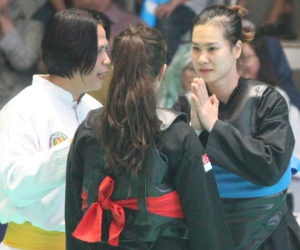 Võ sỹ Việt ra đòn, thêm một người đẹp bị hạ đo ván môn pencak silat ASIAD