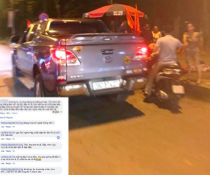 Chồng dẫn con trốn đi 'bão' mừng Olympic Việt Nam thắng nhưng không may bị chụp ảnh đăng Facebook, vợ phát hiện liền để lại lời nhắn khiến ai cũng phì cười
