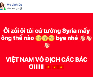 Sao Vbiz vỡ oà sung sướng khi Văn Toàn ghi bàn, đưa Việt Nam vào bán kết ASIAD 2018
