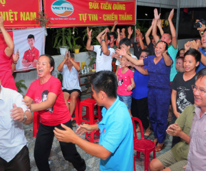 Fanzone lập vội tại quê nhà tuyển thủ Olympic VN trước trận bán kết