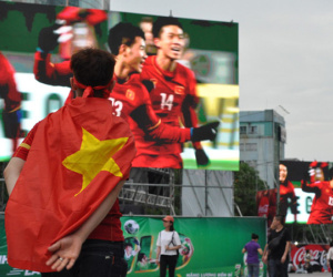 Ngưng lưu thông trên phố đi bộ Nguyễn Huệ để phát sóng trận U23 Việt Nam vs U23 Hàn Quốc