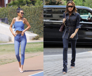 Học mỹ nhân thế giới mặc denim cả bộ đẹp nghẹn lời